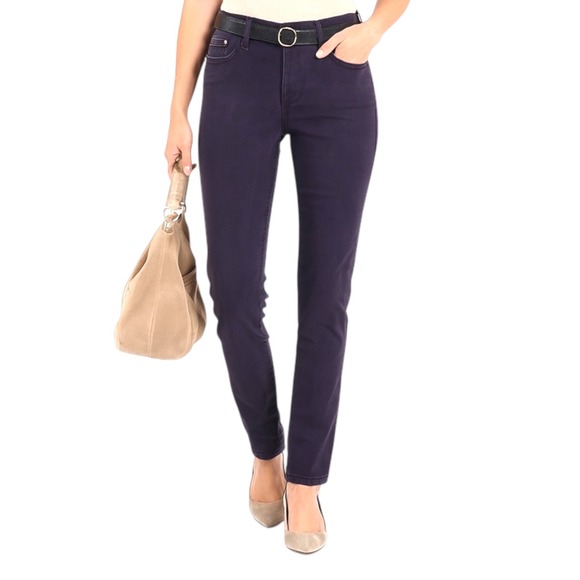 Ag Adriano Goldschmied Denim - AG Adriano Goldschmied The Prima Mid‎ Rise Cigarette Jeans Dark Purple Size 26